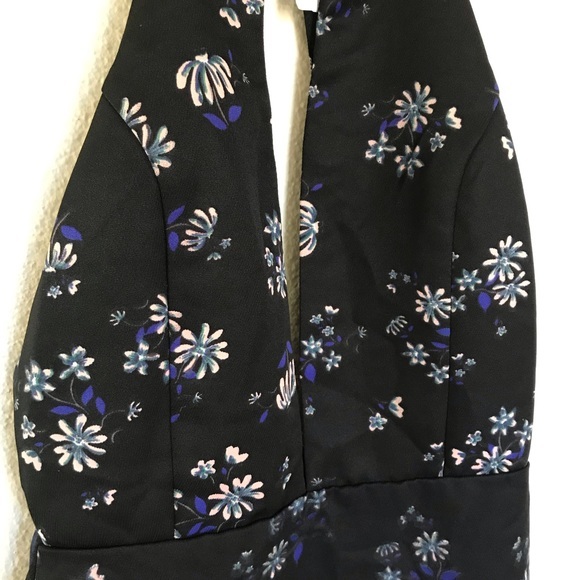 NWT Endless Rose Black Floral Halter Dress - Picture 4 of 7